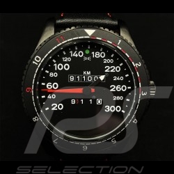 Porsche 911 Turbo 3.3 speedometer Watch black case / black dial / white numbers