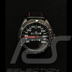 Porsche 911 Turbo 3.3 speedometer Watch black case / black dial / white numbers