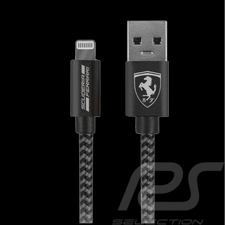 Câble USB Ferrari Iphone Ipad Gris / Noir FETCNYDG