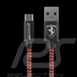 Ferrari USB-Kabel Iphone Ipad Rot / Schwarz FETCNYBK