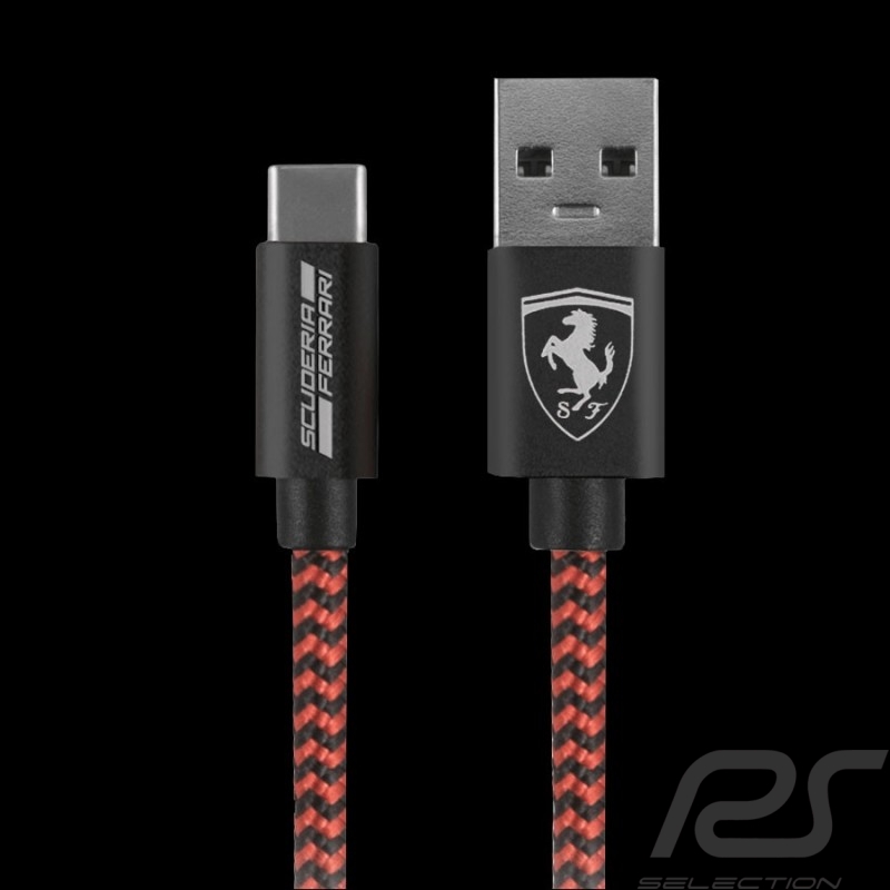 Ferrari USB cable USB-C Red / Black FETCNYTCBK