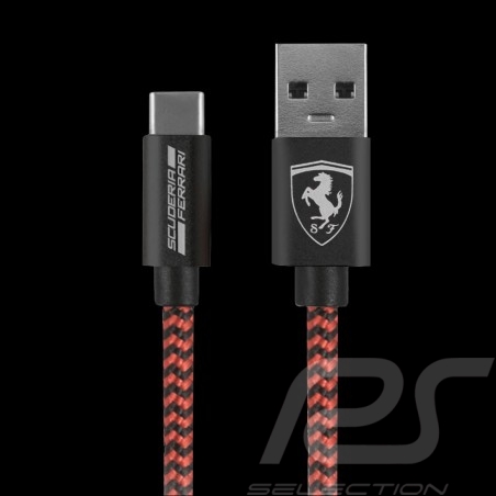 Ferrari USB-Kabel USB-C Rot / Schwarz FETCNYTCBK