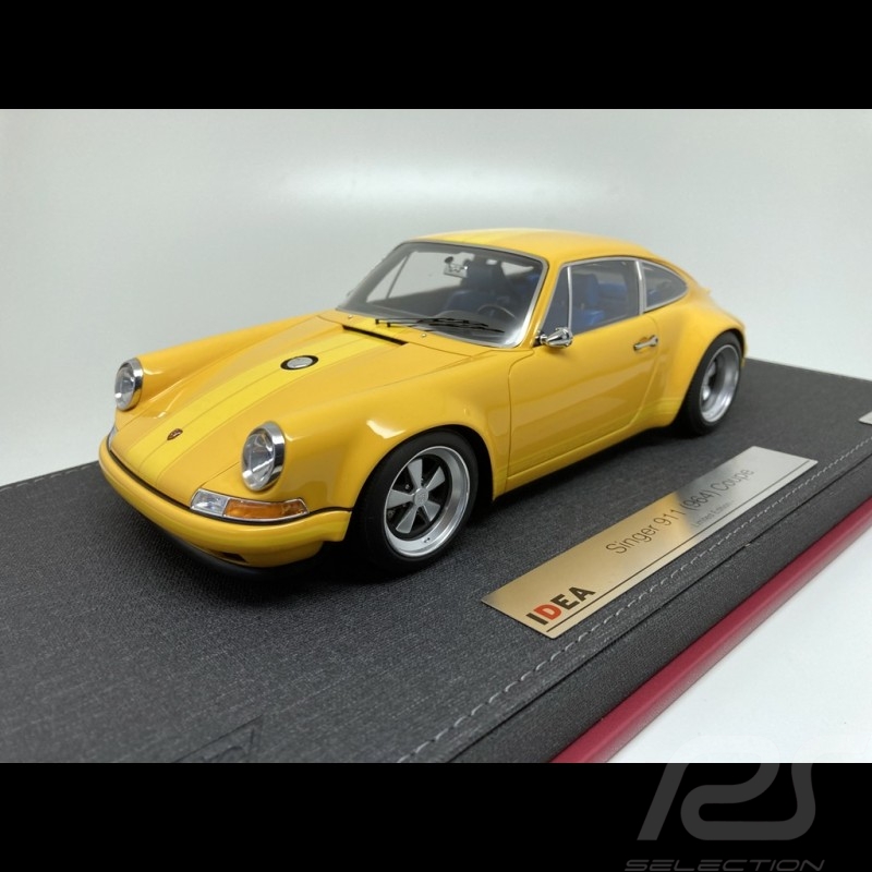 Porsche Singer 911 Type 964 Coupe 1994 Jaune vitesse 1/18 Make Up Models IM035G
