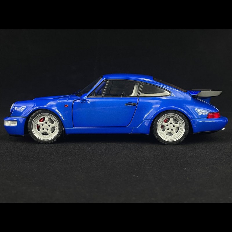 Porsche 911 Turbo 3.6 Type 964 1990 Electric Blue 1/18 Solido S1803405