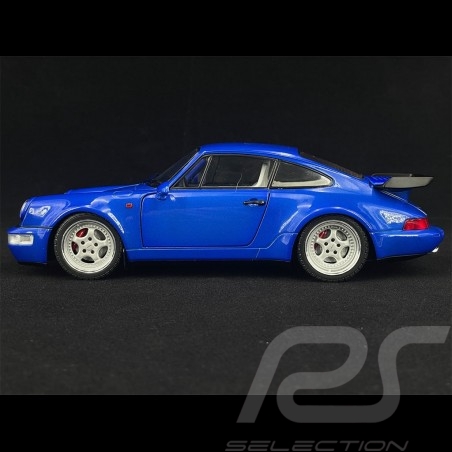 Porsche 911 turbo voiture modèle en électronique Bleu 1990 1:18th SOLIDO 1803405 