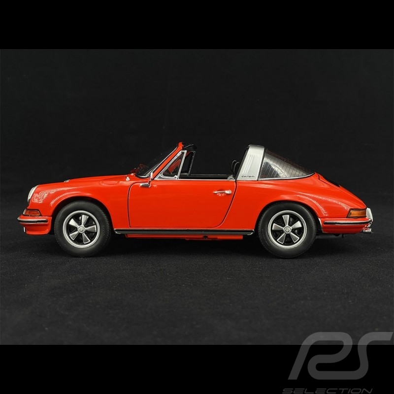 Porsche 911 S Targa 1973 Orange Mandarine 1/18 Schuco 450039200