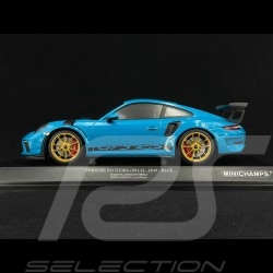 Porsche 911 GT3 RS typ 991 Mk 2 Weissach Package 2019 Miamiblau 1/18 Minichamps 155068222