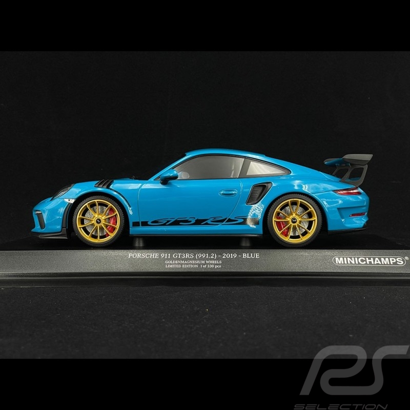 Porsche 911 GT3 RS typ 991 Mk 2 Weissach Package 2019 Miamiblau 1/18 Minichamps 155068222