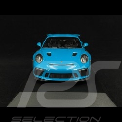 Porsche 911 GT3 RS type 991 Mk 2 Weissach Package 2019 Miami Blue 1/18 Minichamps 155068222