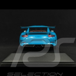 Porsche 911 GT3 RS type 991 phase 2 Weissach Package 2019 Bleu Miami 1/18 Minichamps 155068222