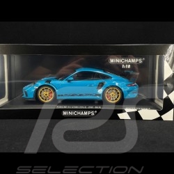 Porsche 911 GT3 RS type 991 Mk 2 Weissach Package 2019 Miami Blue 1/18 Minichamps 155068222