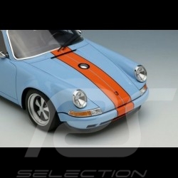 Porsche 911 Type 964 Coupe Bleu Gulf - Bande Orange 1/18 Make Up Models IM035E