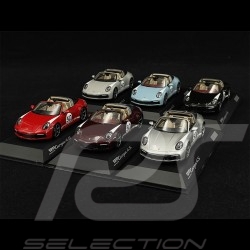 Set of 6 Porsche 911 / 992 Targa 4S n° 50 Heritage Special Edition 1/43 Spark