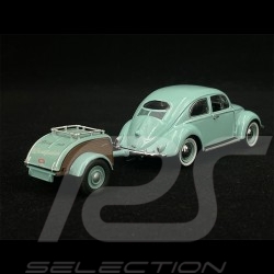 Volkswagen Coccinelle Ovale / Remorque 1958 Turquoise 1/43 Schuco 450269900