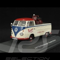 Volkswagen Combi T1b Pick Up 1963 avec Scooter Blanc Perle 1/43 Schuco 450358400