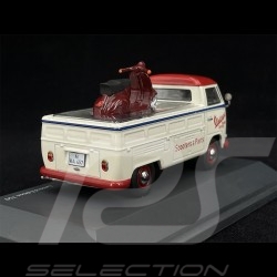 Volkswagen Combi T1b Pick Up 1963 with Scooter Pearl White 1/43 Schuco 450358400