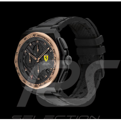 Ferrari Watch Aspire Chrono Black Leather / Silicone FE0830867