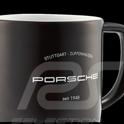 Porsche Mug Stuttgart Zuffenhausen 1948 Matt black Porcelain WAP0506010NCLC