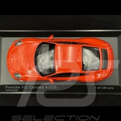 Porsche 911 Carrera 4 GTS phase II Type 991 2017 orange fusion 1/43 Minichamps 410067321