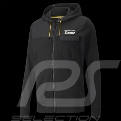 Veste Porsche Turbo Puma Sweatshirt à capuche Hoodie Noir / Jaune Puma 533774-01 - homme