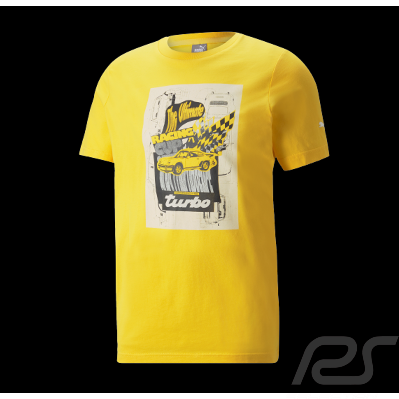 Porsche T-Shirt Turbo Puma The Ultimate Zitronegelb - Herren 533785-06