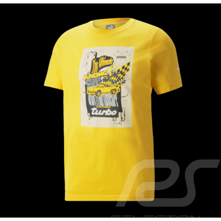 Porsche T-shirt Turbo Puma The Ultimate Lemon Yellow - Men 533785-06