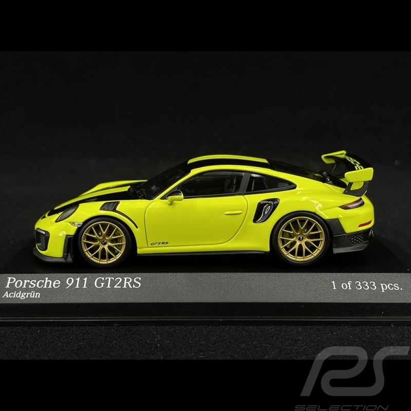 Porsche 911 GT2 RS Type 991 Weissach Package 2018 Acidgrün 1/43 Minichamps 413067280