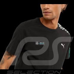 Mercedes T-shirt AMG Petronas Puma Shwarz / Schachbrett - Herren 533601-01