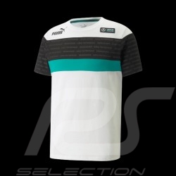 Mercedes T-shirt AMG Petronas Puma Weiß  / Schwarz / Grün - Herren 533506-03