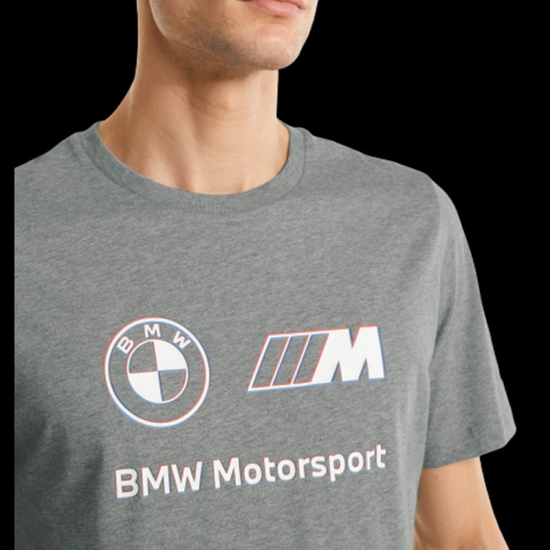 Puma - Camiseta Bmw Motorsport Logo 533398 Heather Grey - Ryses