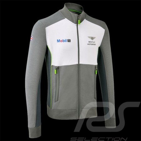 Bentley Motorsport Sweatshirt Jacket Grey / White - man