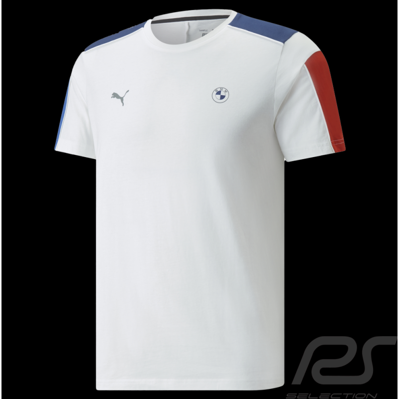 BMW T-shirt Motorsport Puma Weiß / Blau / Rot - Herren 533367-02