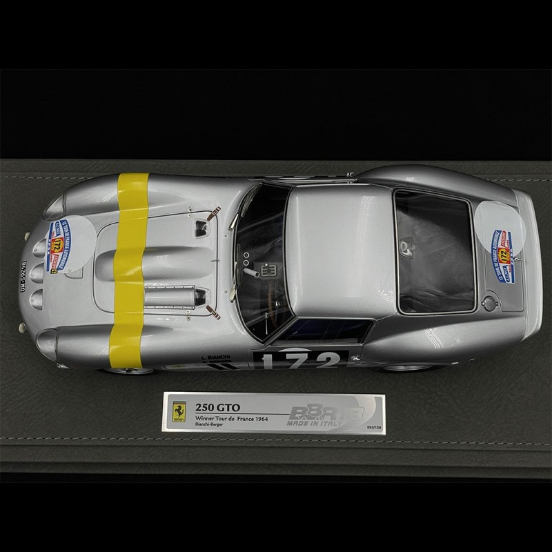 Ferrari 250 GTO n° 172 Winner Tour de France 1964 1/18 BBR Models