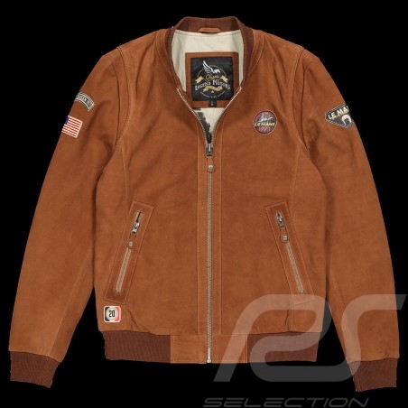 Chaqueta de cuero ante...