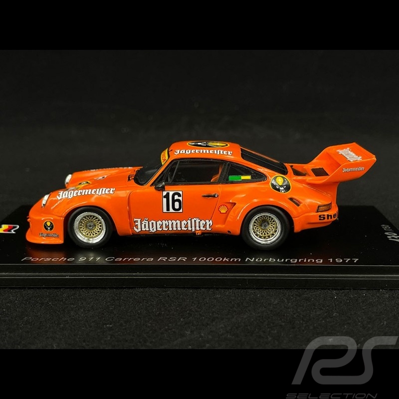 Porsche 911 3.0 Carrera RSR 1000km Nürburgring 1977 n° 16 Jägermeister1/43 Spark SG510