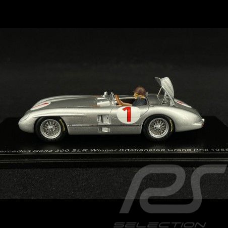 Mercedes-Benz 300 SLR Vainqueur Kristianstad Grand Prix 1955 n° 1 Juan Manuel Fangio 1/43 Spark S5858