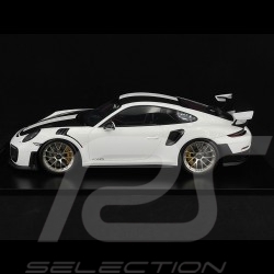 Porsche 911 GT2 RS Type 991 Weissach Package 2018 White / Black 1/12 Spark 12S022