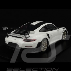 Porsche 911 GT2 RS Type 991 Weissach Package 2018 White / Black 1/12 Spark 12S022