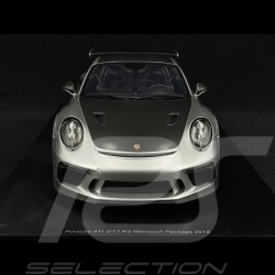 Porsche 911 GT3 RS Type 991 Weissach Package 2018 GT Silver 1/12 Spark 12S024