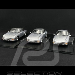 Porsche 911 Carrera 3.2 Set de 3 Jubilee 250.000 exemplaires en 1988 Diamond Blue 1/18 KK-Scale