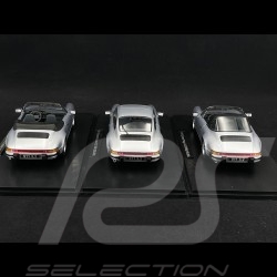 Porsche 911 Carrera 3.2 Set de 3 Jublié 250.000 exemplaires en 1988 Bleu Diamant 1/18 KK-Scale