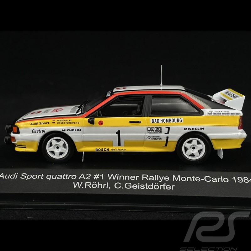 Audi Quattro A2 n°1 Vainqueur Rallye Monte Carlo 1984 1/43 CMR WRC017
