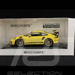 Porsche 911 GT3 RS Type 991 2018 Racinggelb 1/43 Minichamps 413067049