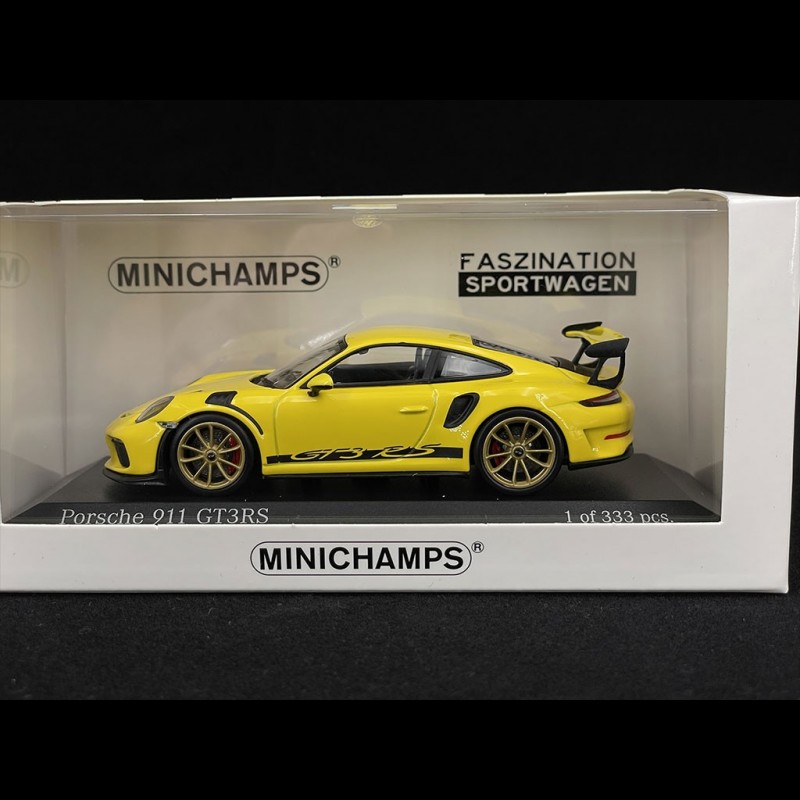 Porsche 911 GT3 RS Type 991 2018 Racing Yellow 1/43 Minichamps