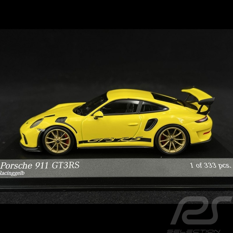 Porsche 911 GT3 RS Type 991 2018 Racinggelb 1/43 Minichamps 413067049