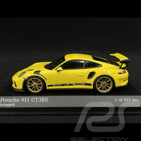 Porsche 911 GT3 RS Type 991 2018 Jaune Racing 1/43 Minichamps 413067049