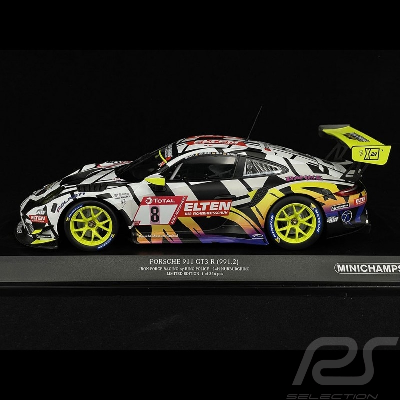 Porsche 911 GT3 R n°8 24h Nürburgring 2019 Iron Force 1/18 Minichamps 153196098