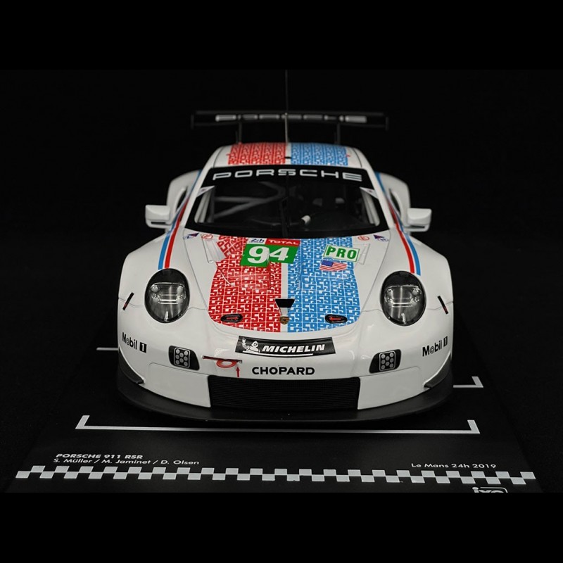 Miniature Ixo 1/18 Porsche 911 RSR #94 Le Mans - Jaminet/Muller/Olsen