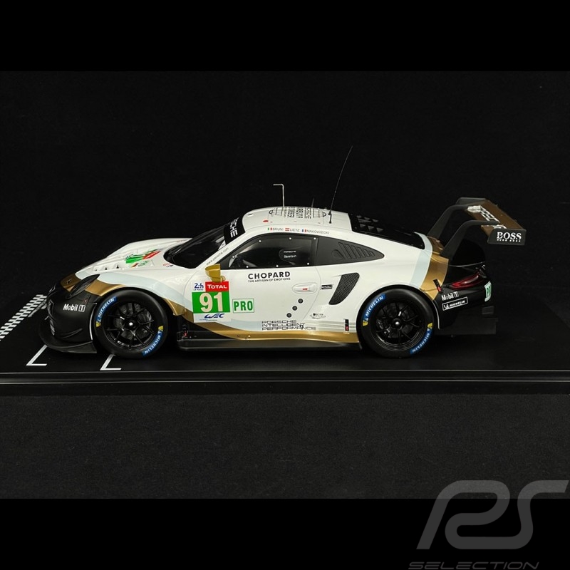Porsche 911 RSR Type 991 n°91 2nd LMGTE 24h Le Mans 2019 1/18 Ixo LEGT18023