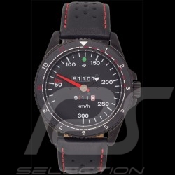 Montre compteur de vitesse Porsche 911 RS 2.7 boitier noir  / fond noir / chiffres blancs
